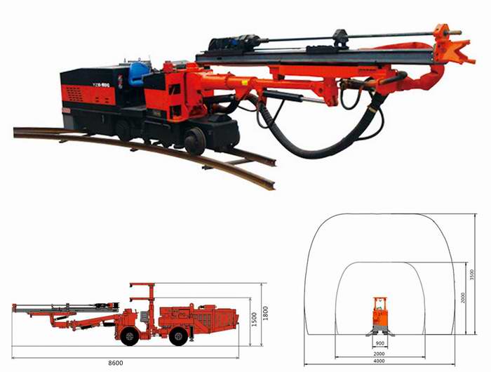 YZ10-1BDG軌輪式單臂掘進(jìn)鉆車(chē)